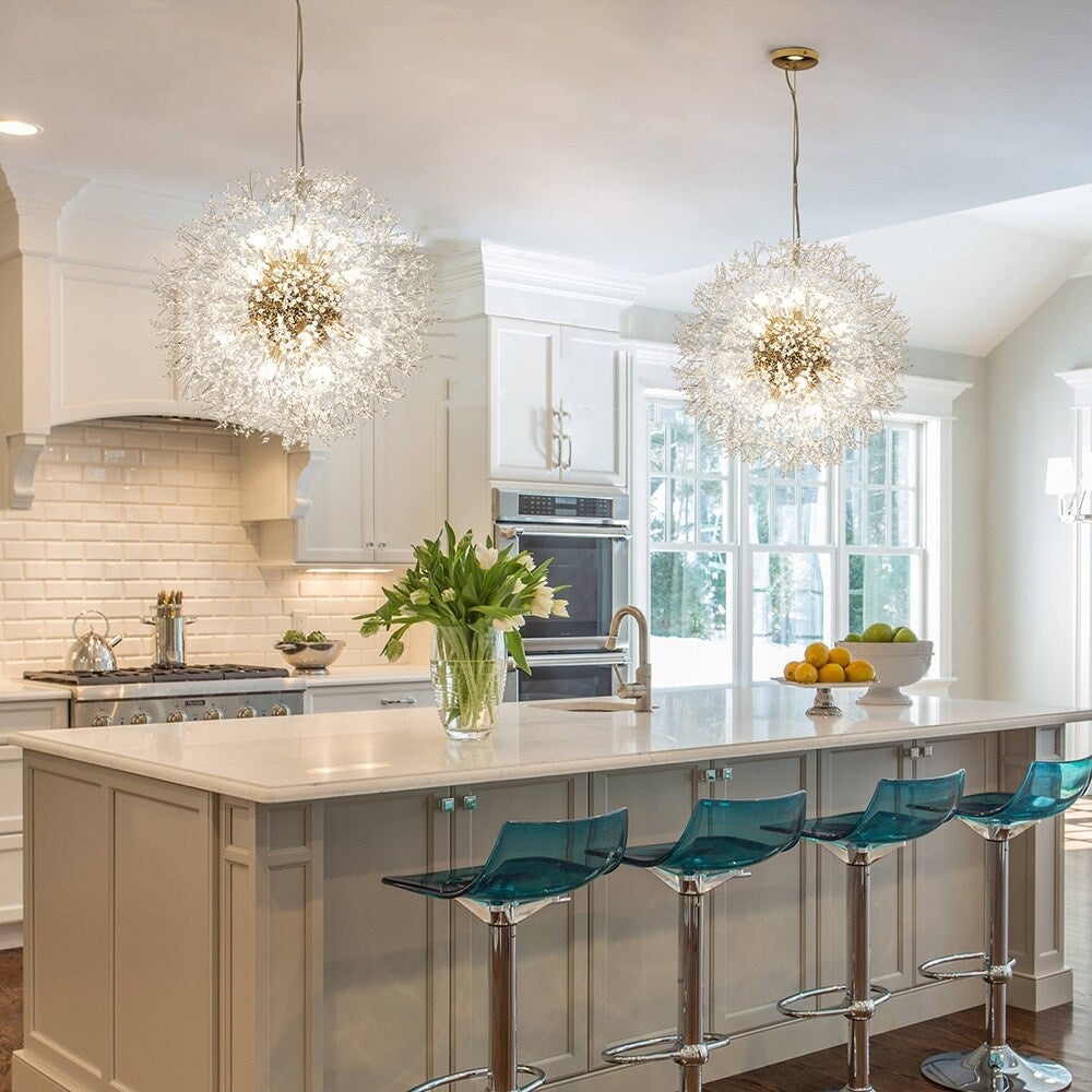 OYIPRO Modern Firework Sputnik Chandelier Crystal Pendant Lighting