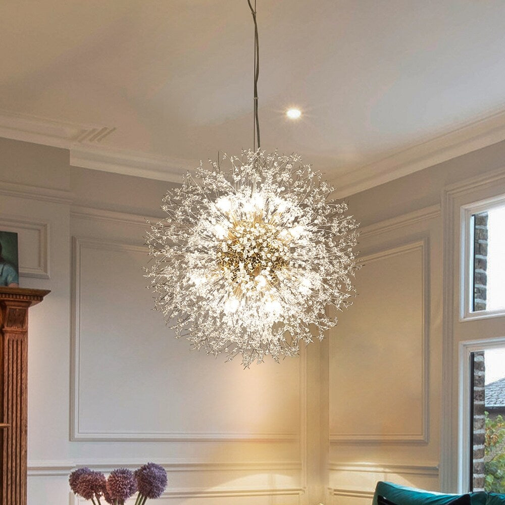 OYIPRO Modern Firework Sputnik Chandelier Crystal Pendant Lighting
