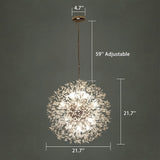 OYIPRO Modern Firework Sputnik Chandelier Crystal Pendant Lighting