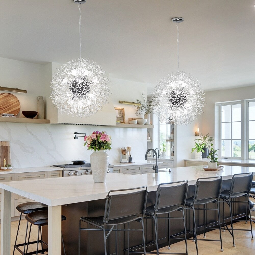 OYIPRO Modern Firework Sputnik Chandelier Crystal Pendant Lighting