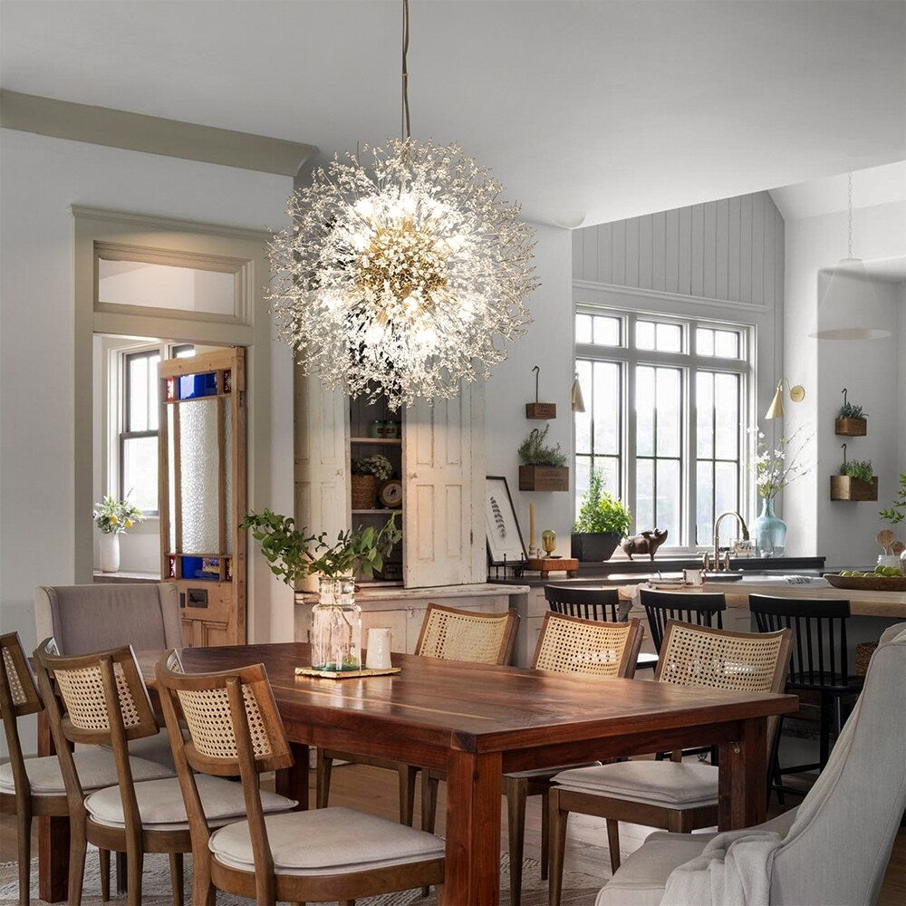 OYIPRO Modern Firework Sputnik Chandelier Crystal Pendant Lighting