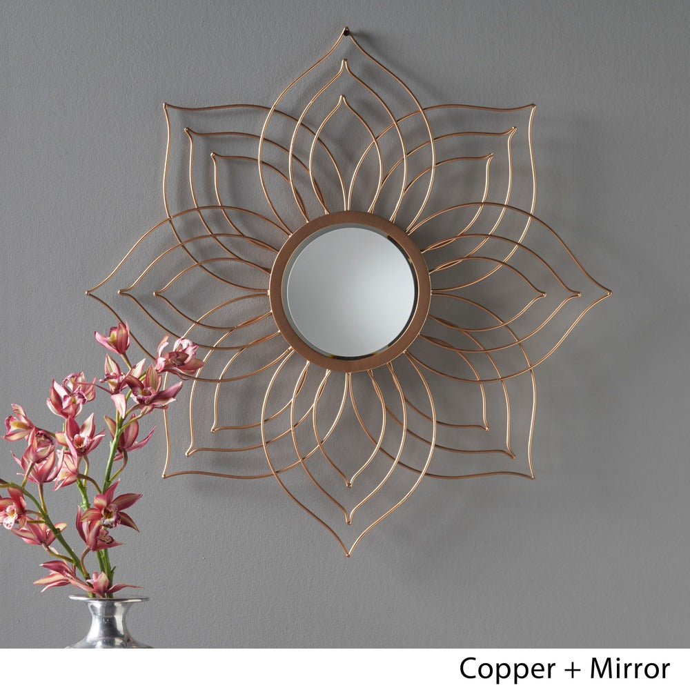 Oakley Floral Wall Mirror by Christopher Knight Home
