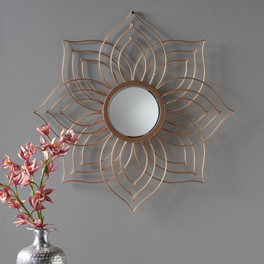 Oakley Floral Wall Mirror by Christopher Knight Home
