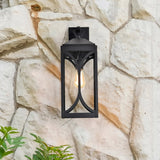 Oaklyn 1 Light Large Wall Lantern Matte Black with Clear Glass