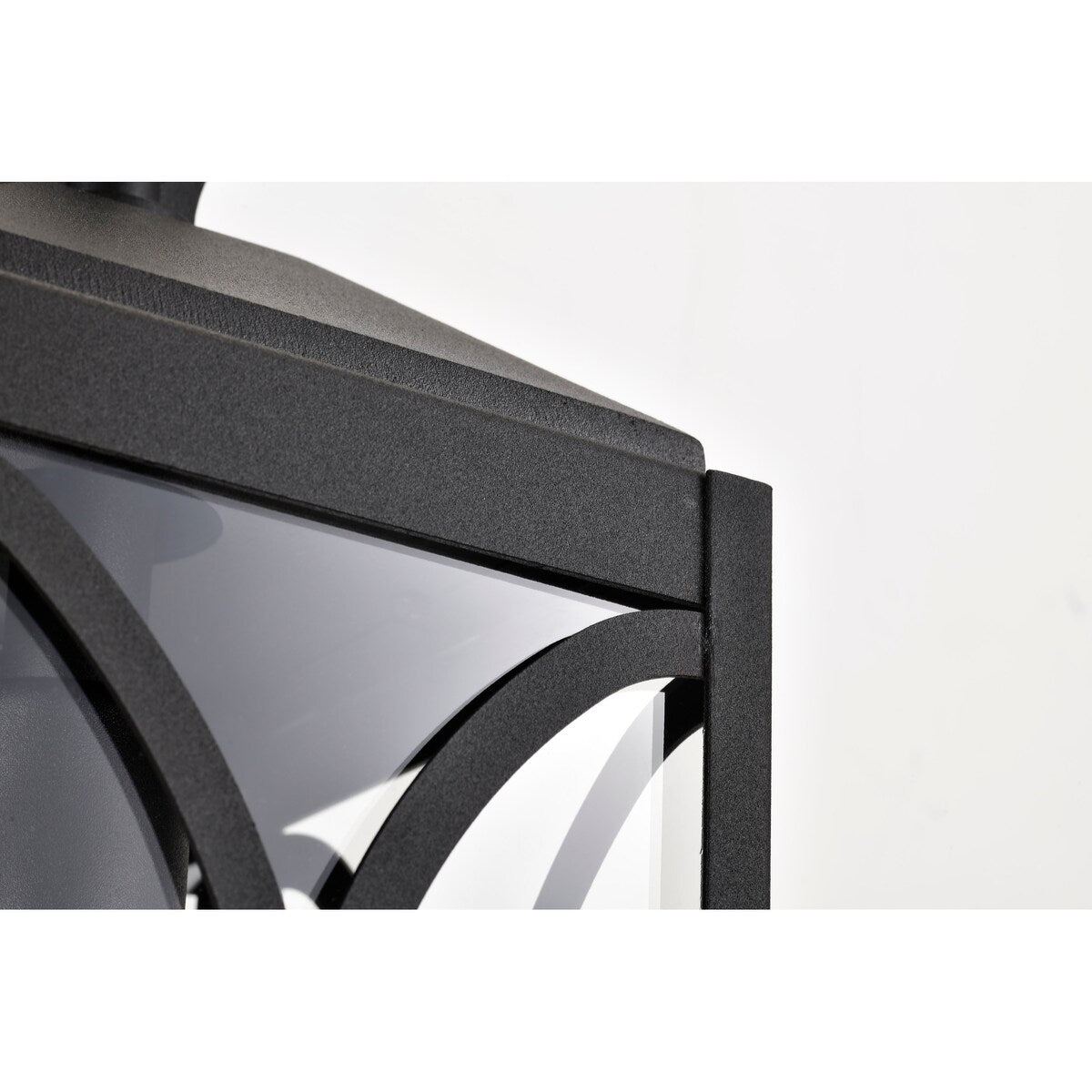 Oaklyn 1 Light Medium Wall Lantern Matte Black with Clear Glass