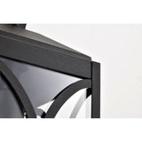 Oaklyn 1 Light Medium Wall Lantern Matte Black with Clear Glass