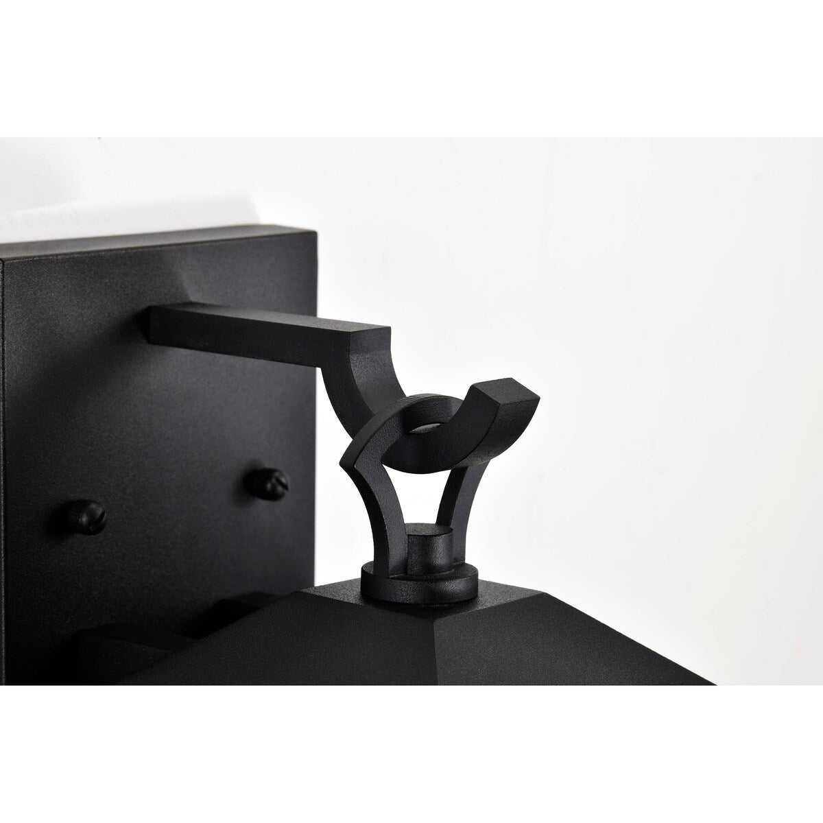 Oaklyn 1 Light Medium Wall Lantern Matte Black with Clear Glass
