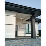 Oaklyn 1 Light Medium Wall Lantern Matte Black with Clear Glass