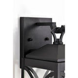 Oaklyn 1 Light Medium Wall Lantern Matte Black with Clear Glass