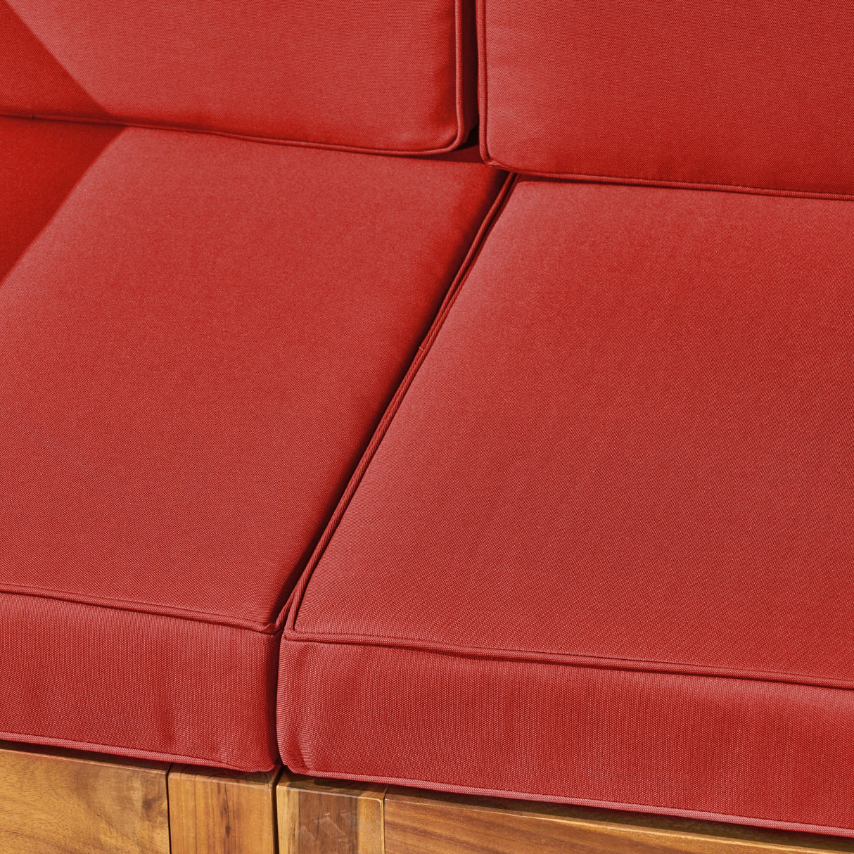 Oana Outdoor U-shaped 8-seat Acacia Sectional Sofa Set w/ Fire Pit by Christopher Knight Home