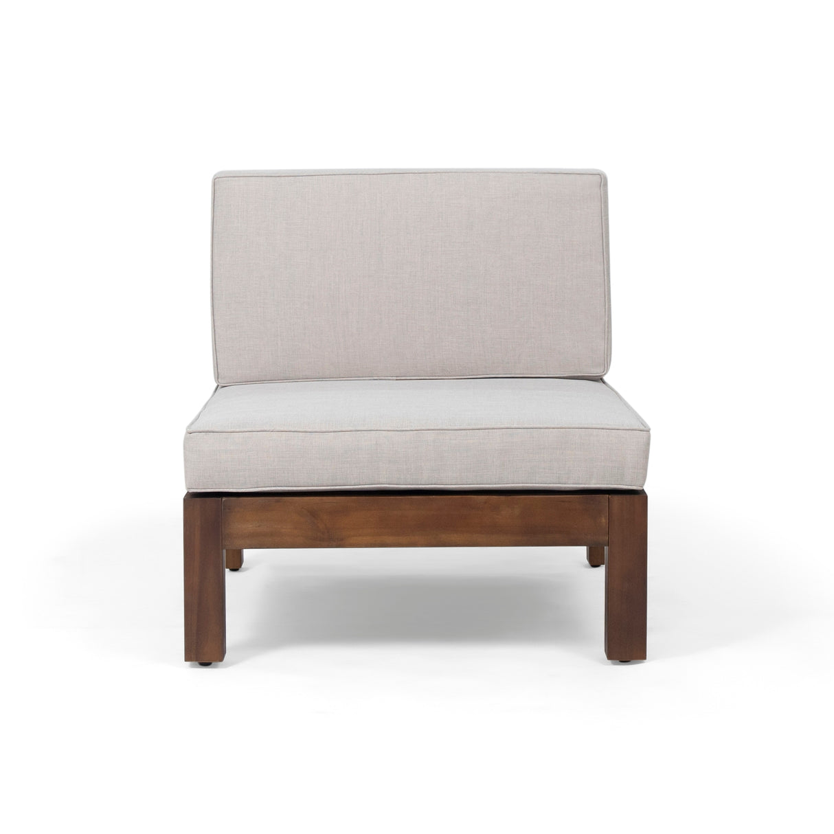Oana Outdoor 8-Seater Acacia Wood U-Shaped Sectional Sofa Set with Coffee Table by Christopher Knight Home