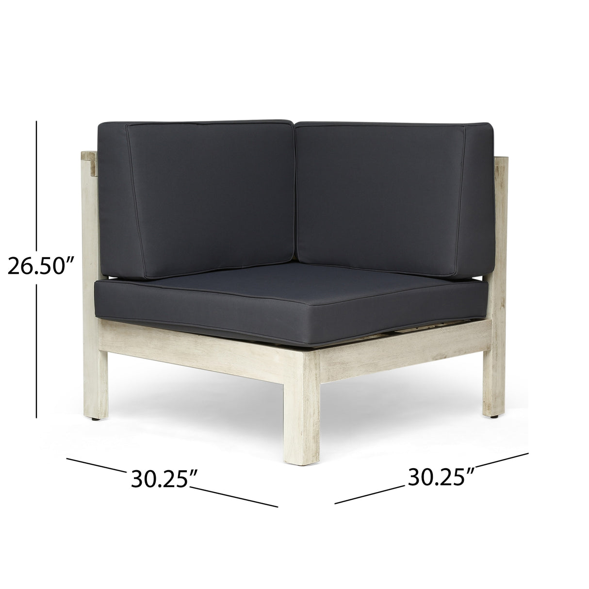 Oana Outdoor 8-Seater Acacia Wood U-Shaped Sectional Sofa Set with Coffee Table by Christopher Knight Home