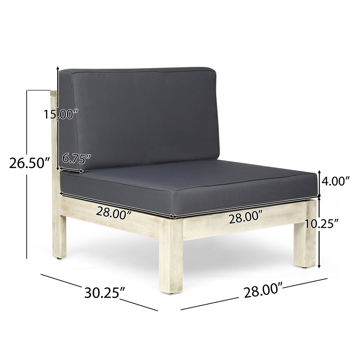 Oana Outdoor 8-Seater Acacia Wood U-Shaped Sectional Sofa Set with Coffee Table by Christopher Knight Home