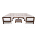 Oana Outdoor 8-Seater Acacia Wood U-Shaped Sectional Sofa Set with Coffee Table by Christopher Knight Home