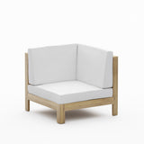 Oana Outdoor Teak 5 Seater Sectional Set with Coffee Table by Christopher Knight Home