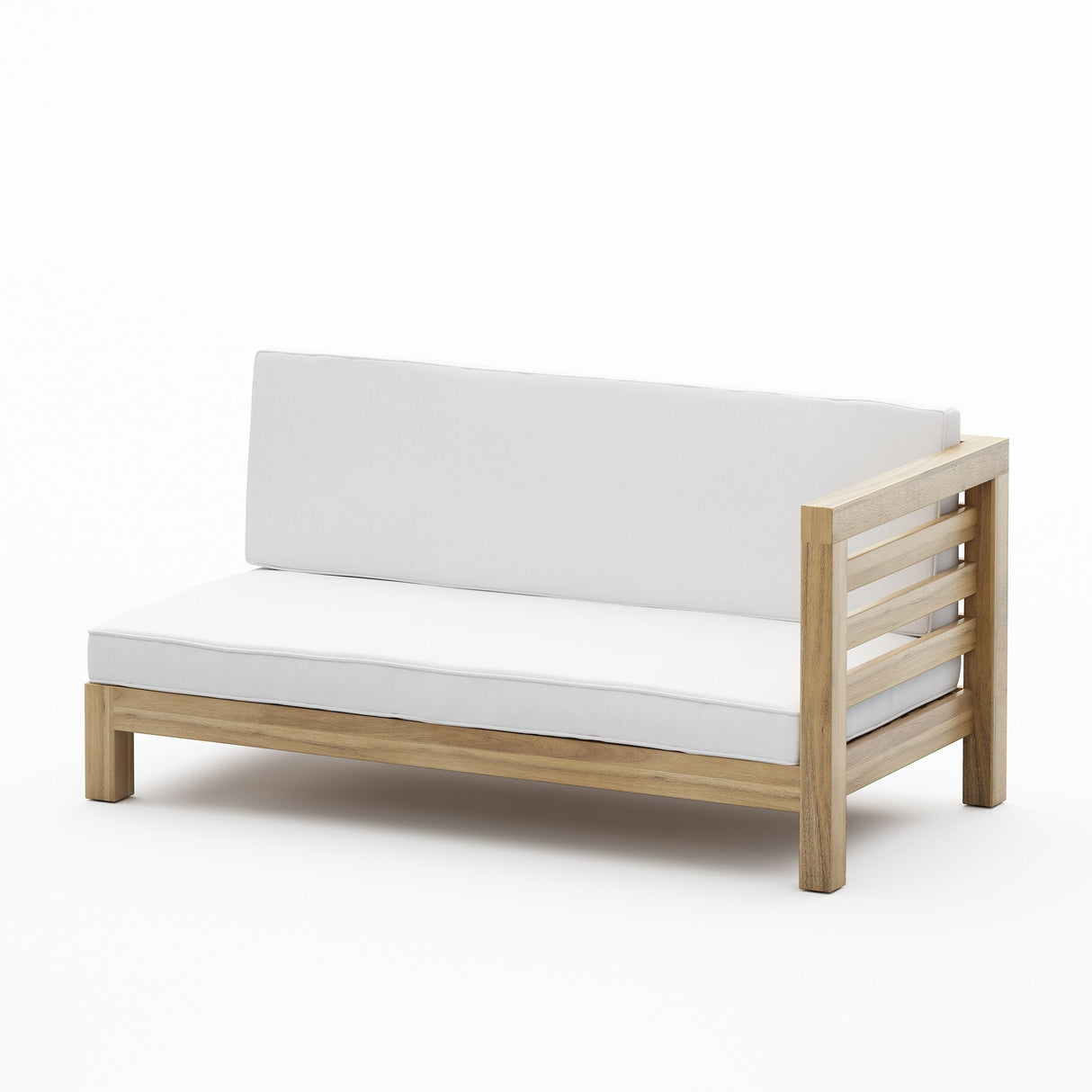 Oana Outdoor Teak 5 Seater Sectional Set with Coffee Table by Christopher Knight Home