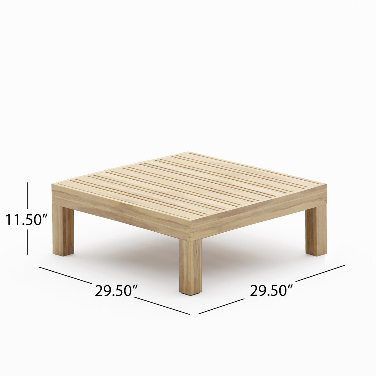 Oana Outdoor Teak 5 Seater Sectional Set with Coffee Table by Christopher Knight Home