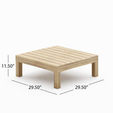 Oana Outdoor Teak 5 Seater Sectional Set with Coffee Table by Christopher Knight Home