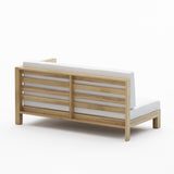 Oana Outdoor Teak 5 Seater Sectional Set with Coffee Table by Christopher Knight Home