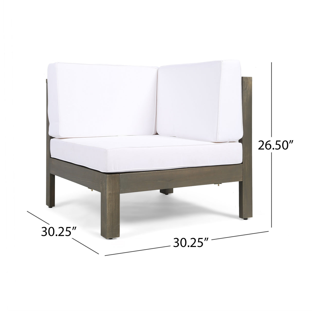 Oana Outdoor U-shaped 8-seat Acacia Sectional Sofa Set w/ Fire Pit by Christopher Knight Home