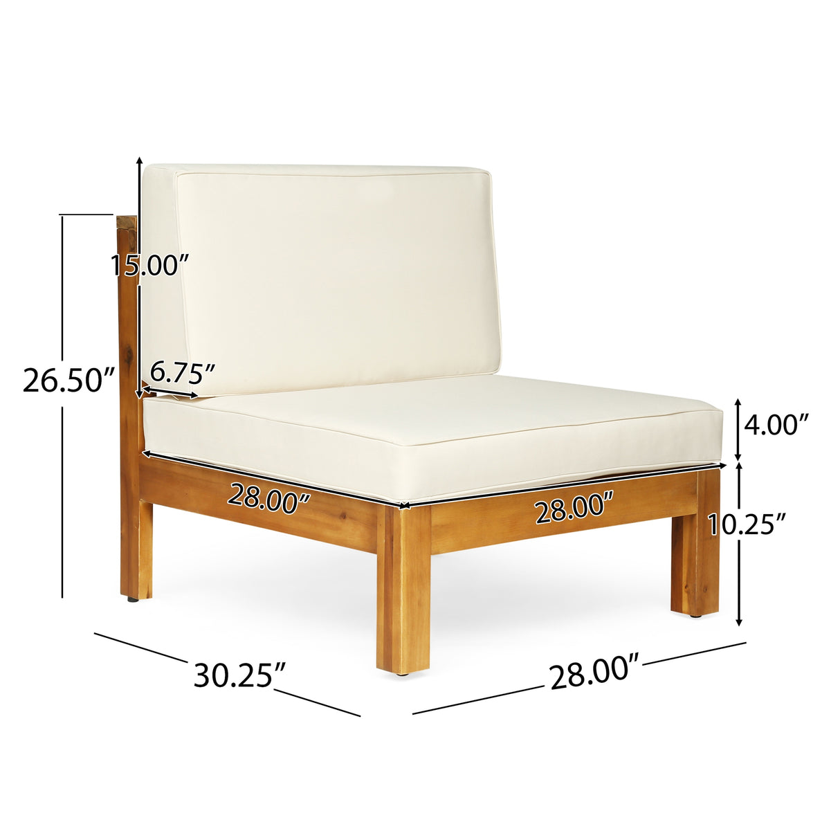 Oana Outdoor U-shaped 8-seat Acacia Sectional Sofa Set w/ Fire Pit by Christopher Knight Home