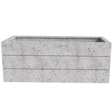 Oasis Modern Fiberstone Weather Resistant Planter Box With Drainage Holes