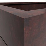 Oasis Modern Fiberstone Weather Resistant Planter Box With Drainage Holes