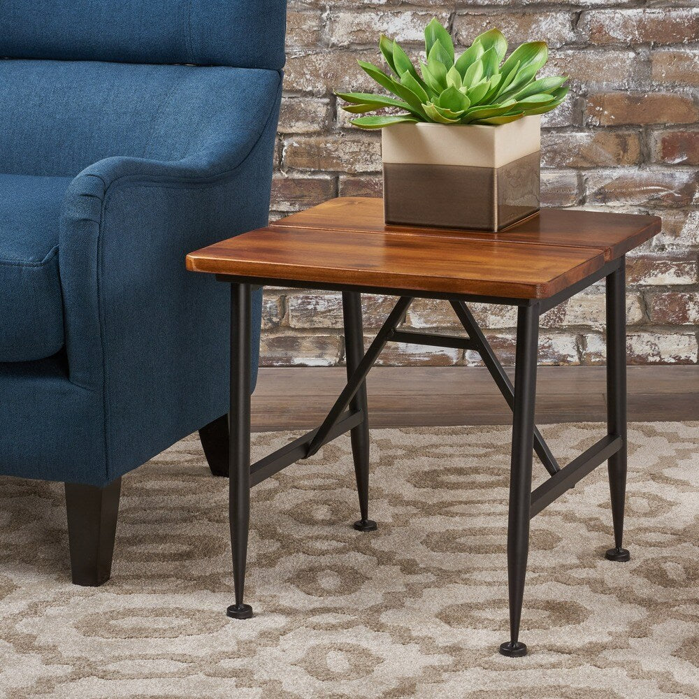 Ocala Acacia Wood End Table by Christopher Knight Home