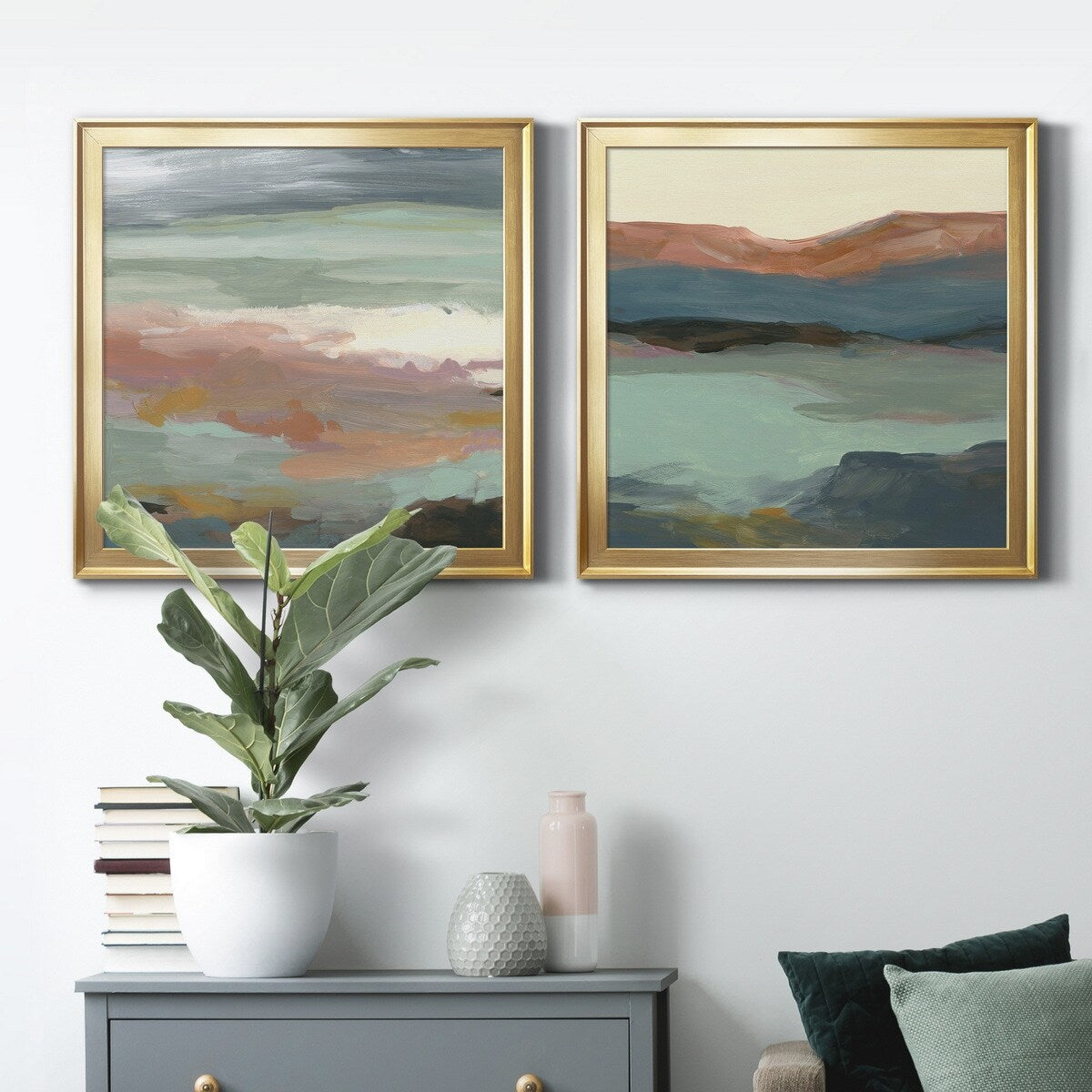 Ocean Bluffs-Premium Framed Canvas - Ready to Hang - Multi-Color