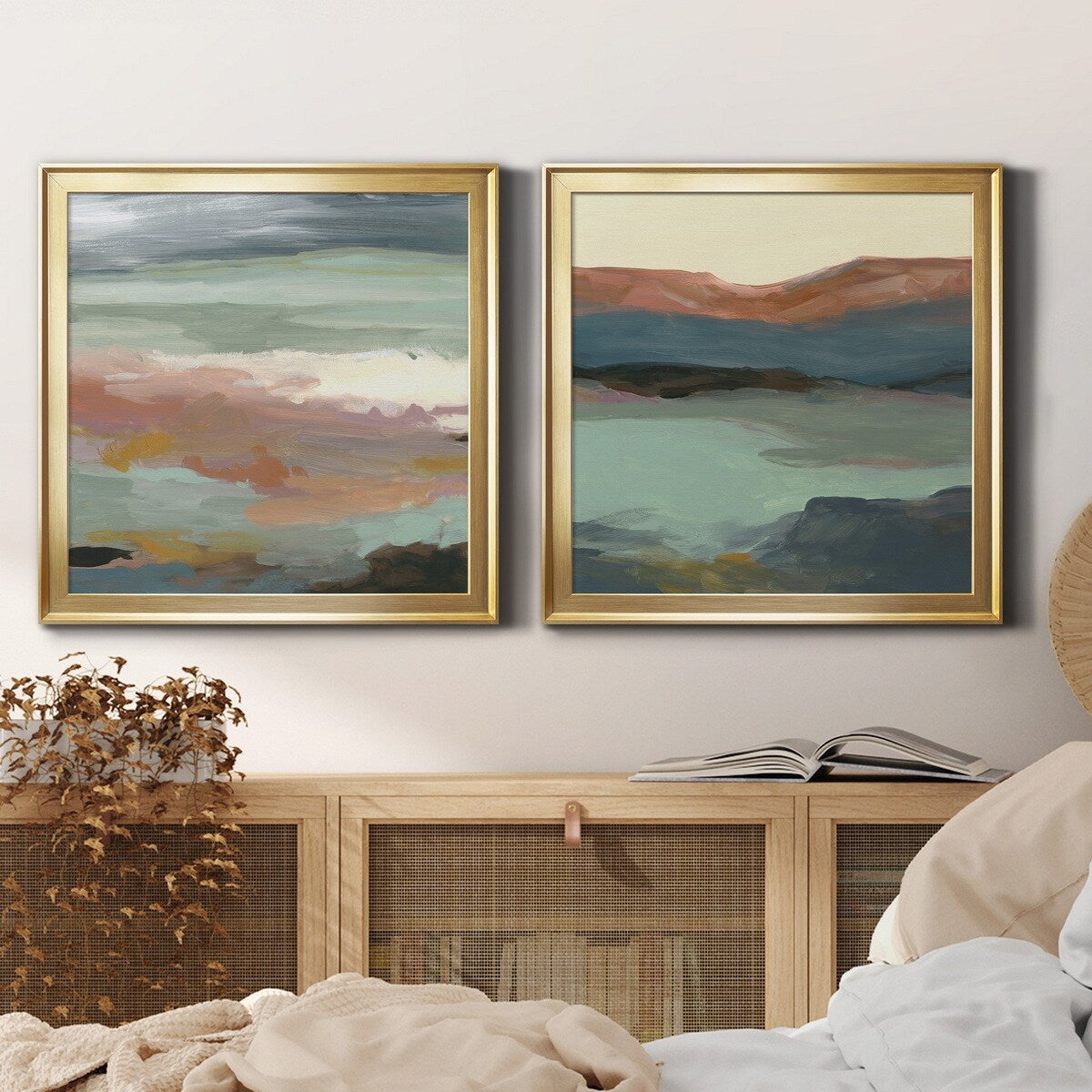 Ocean Bluffs-Premium Framed Canvas - Ready to Hang - Multi-Color
