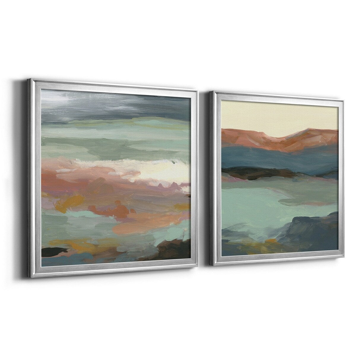 Ocean Bluffs-Premium Framed Canvas - Ready to Hang - Multi-Color