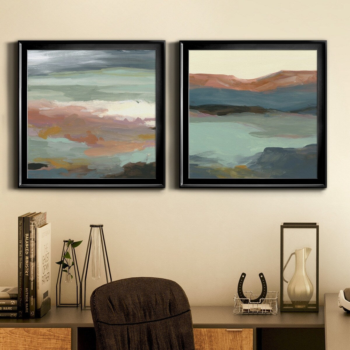 Ocean Bluffs-Premium Framed Canvas - Ready to Hang - Multi-Color