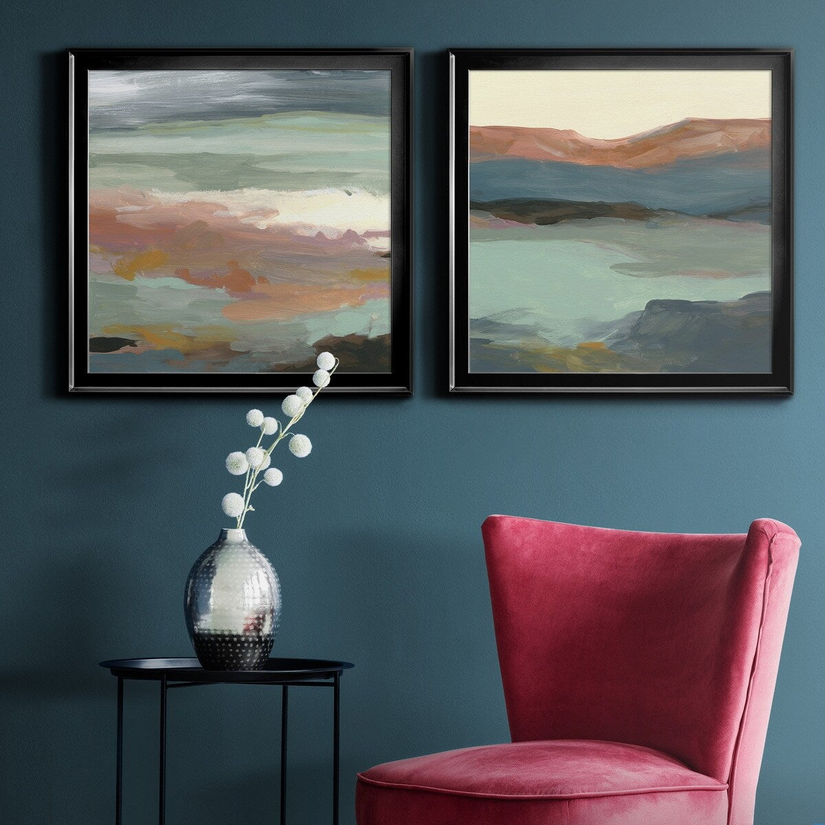 Ocean Bluffs-Premium Framed Canvas - Ready to Hang - Multi-Color