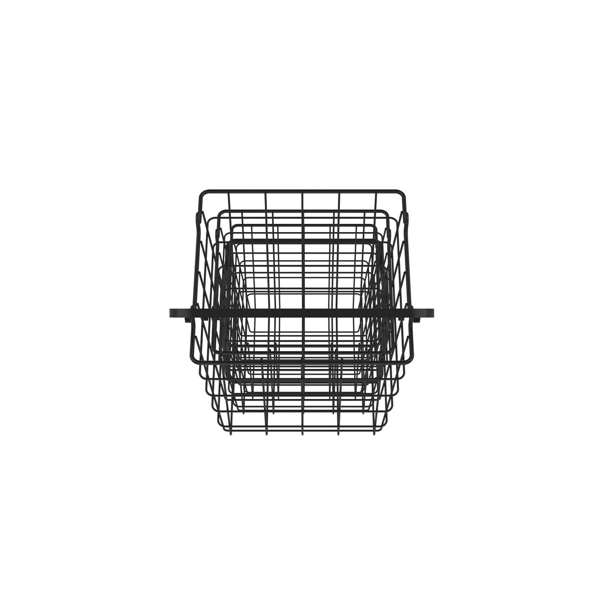 Oceanstar 3-Tier Metal Wire Storage Basket Stand with Removable Baskets – Black