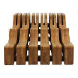 Oceanstar In-drawer Bamboo Knife Organizer