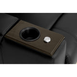 Octane Axis ZR700 Black Bonded Leather Recliner Home Theater Seating Set (Row of 6)