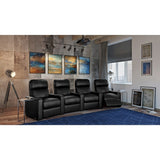 Octane Turbo XL700 Manual Leather Home Theater Seating Set (Row of 4)