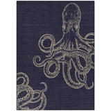 Octavius Coastal Octopus Area Rug