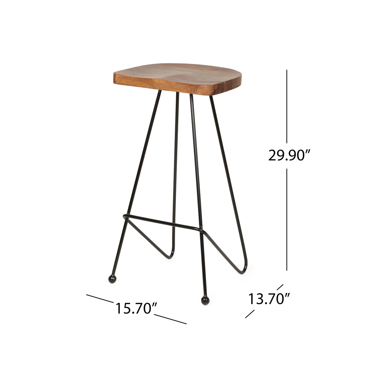 Odessa Wood Bar Stool Set of by Christopher Knight Home