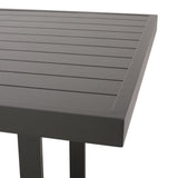 Odom Outdoor Modern Industrial Aluminum 7 Piece Dining Set with Mesh Seating by Christopher Knight Home