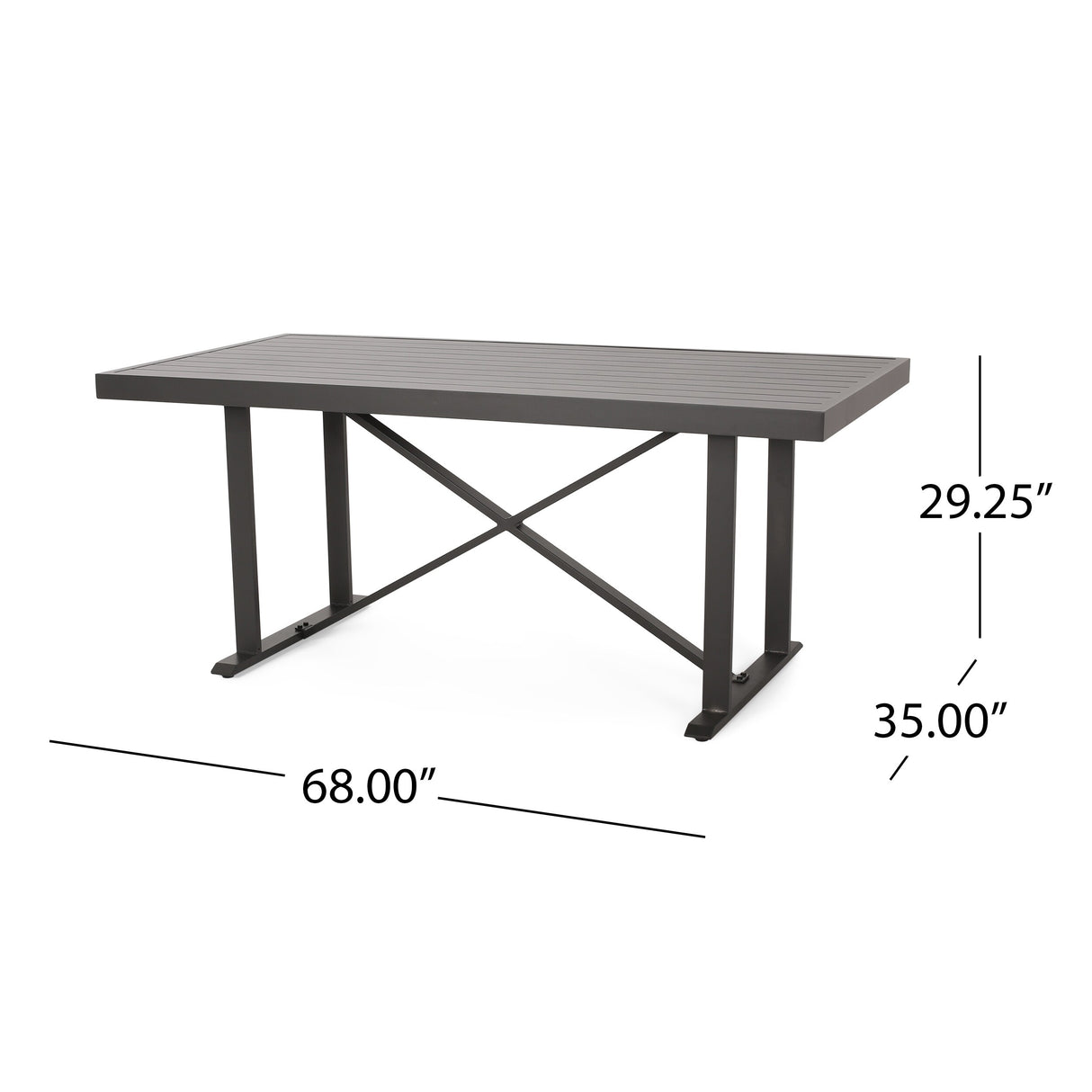 Odom Outdoor Modern Industrial Aluminum 7 Piece Dining Set with Mesh Seating by Christopher Knight Home