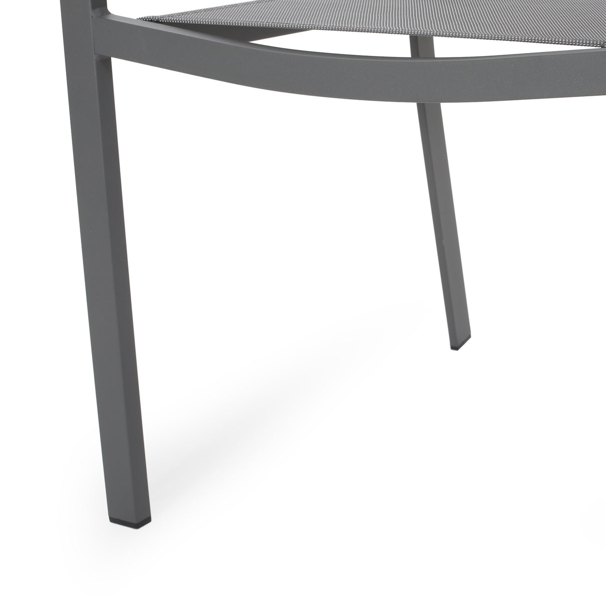 Odom Outdoor Modern Industrial Aluminum 7 Piece Dining Set with Mesh Seating by Christopher Knight Home