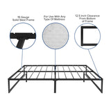 Offex 14" Bed Frame w/ 12" Memory Foam Pocket Spring Mattress - Full