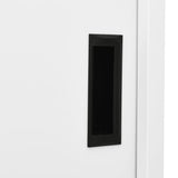 Office Cabinet with Sliding Door White 35.4"x15.7"x70.9" Steel