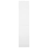 Office Cabinet with Sliding Door White 35.4"x15.7"x70.9" Steel