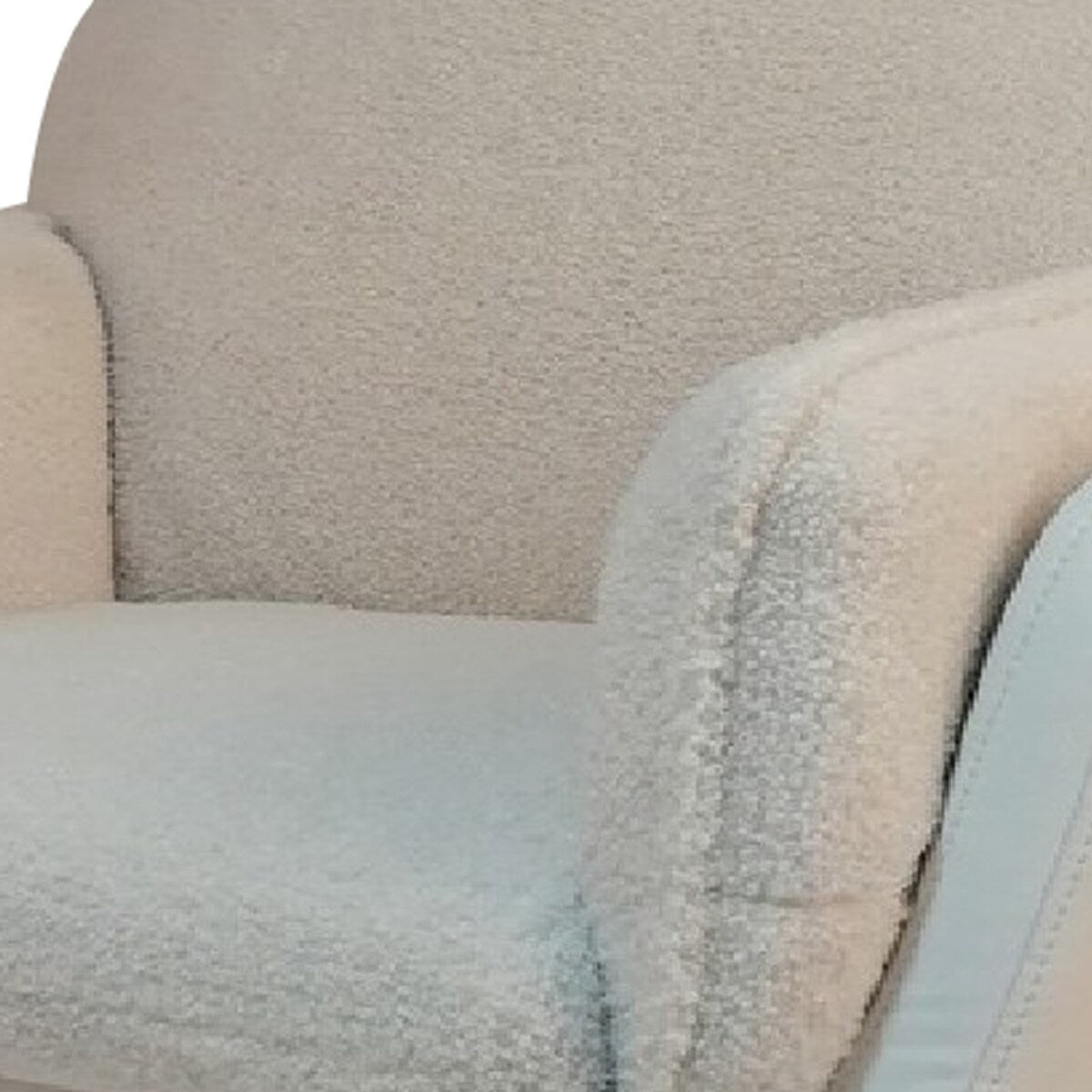 Office Chair with Padded Swivel Seating, Off White