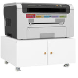 Office Copier File Cabinet, Mobile Lateral Filing Cabinet with 2 Door, Rolling File Cabinet, Printer Stand