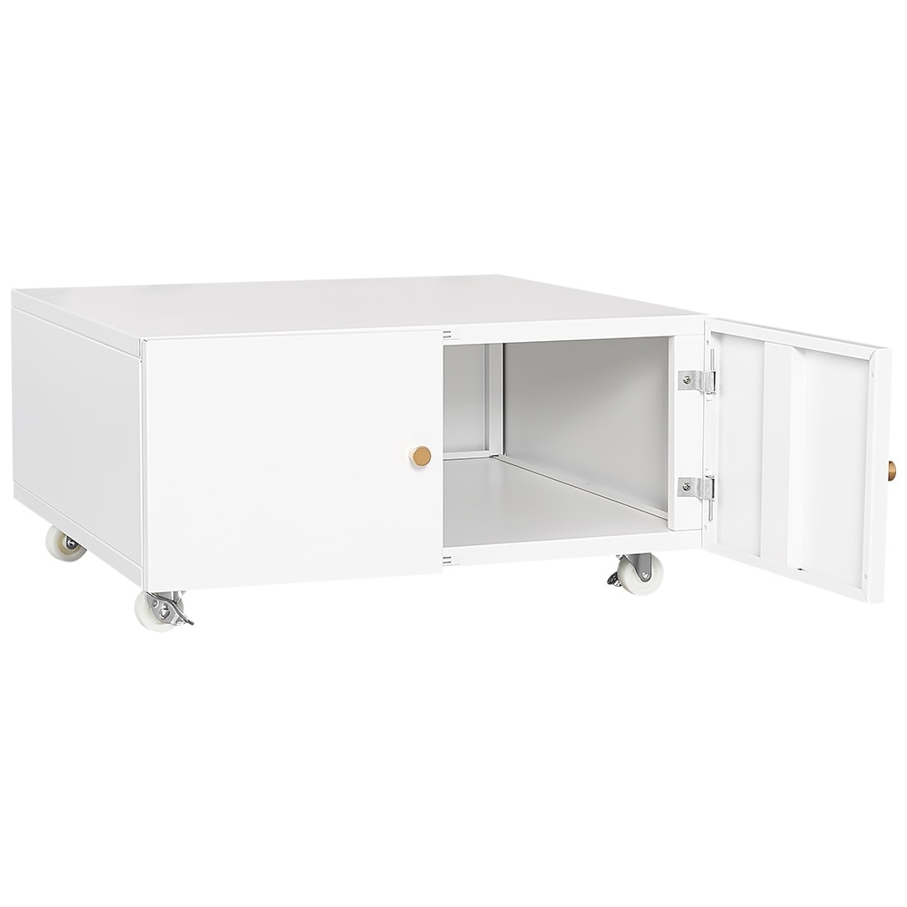 Office Copier File Cabinet, Mobile Lateral Filing Cabinet with 2 Door, Rolling File Cabinet, Printer Stand