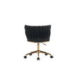 Office Desk Chair, Upholstered Home Office Desk Chairs with Adjustable Swivel Wheels, Ergonomic Office Chair