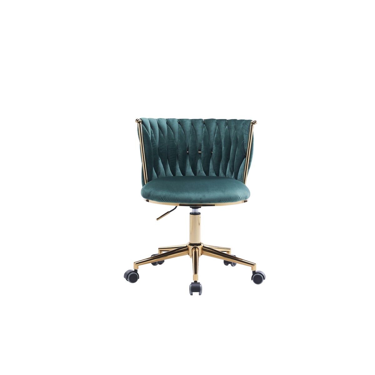 Office Desk Chair, Upholstered Home Office Desk Chairs with Adjustable Swivel Wheels, Ergonomic Office Chair